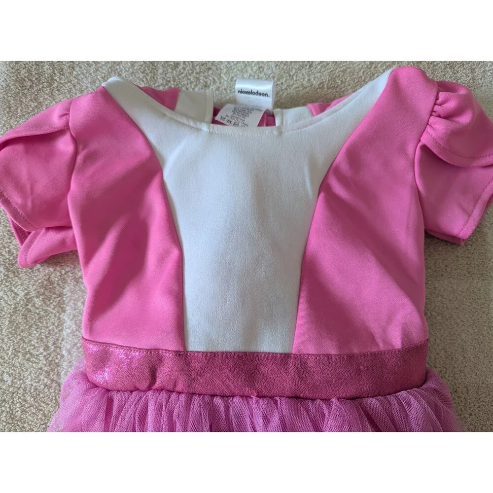 Toddler Pink mommy Shark Dress Costume 3t-4t hooded halloween outfit preowned
